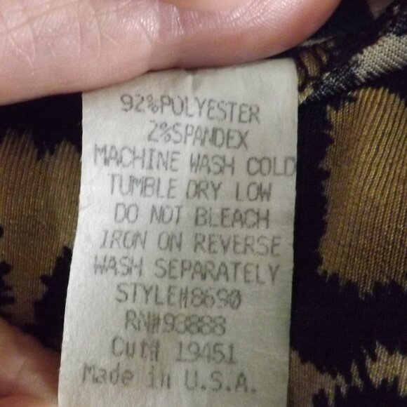 Frazier Lawrence Lg Leopard Print Sleeveless Top L - Picture 12 of 13